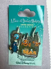 Disney - WDW Piece of History - The Seas with Nemo - 2008 Pin - LE 3500