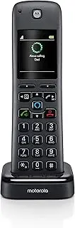 Motorola AXH Additional Handset for use with Models AXH01 and AXH02, Built-in Alexa Voice Assistant - This Item Cannot be Used Alone or Separately Without AXH01 or AXH02 - Portable Landline Phone