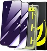 WSKEN for iPhone 15 Pro Max Screen Protector - [Anti-Blue Light] [28° Privacy] [Auto Dust-Remove] Full Coverage 9H Tempered Glass Film,Anti Fingerprint,Anti Scratch,Bubble Free,Case Friendly,2 Pack