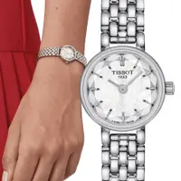 在飛比找PChome24h購物優惠-TISSOT 天梭 官方授權 T-Lady系列 珍珠母貝小錶