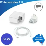 61W Adapter Charger For Macbook 12" A1534 Pro 13" A1706 A1708 USB-C Type-C