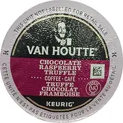 Van Houtte, Raspberry Chocolate Truffle, Single-Serve Keurig K-Cup Pods, Light Roast Coffee, 96 Count (4 Boxes 24 Pods)