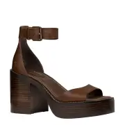 BITTEN DARK BROWN PLATFORM HEELS