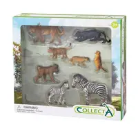 在飛比找momo購物網優惠-【collectA】動物模型-野生動物禮盒-8入(英國高擬真