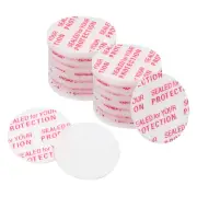 21mm/0.82" Foam Lid Liner, 300Pcs PS Resistant Pressure Sensitive Seal White Red