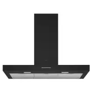 Smeg 90cm T Shaped Canopy Rangehood Matte Black KBTAU900MNE