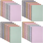 Fuutreo 24 Pcs Spiral Notebook for Work A5 8.3 X 5.7 Inch College Ruled Spiral J