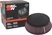 K&N High-Flow Original Lifetime Universal Clamp-On Filter: Performance, Premium, Washable: Flange Diameter: 4.06 In, Filter Height: 2.19 In, Flange Length: 0.75 In, Shape: Tapered Conical, RU-4480