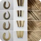 Invisible Tape-in 100% Russian Remy Human Hair Extensions Skin Weft Double Drawn