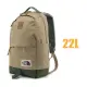 【美國 The North Face】新款 DAYPACK 超輕多功能後背包22L(13吋筆記型電腦)/加厚背板設計.頂部隱形口袋/3KY5-1Q2 卡其