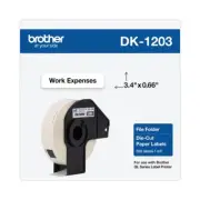 Brother DK1203 0.66" x 3.4" Die-Cut File Folder Labels - White (1-RL) New