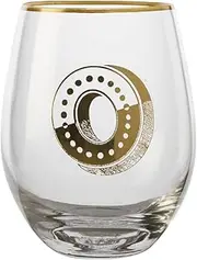 [Maxwell & Williams] The Letterettes Stemless Glass 500ML O Gift Boxed