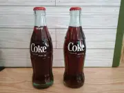 2 Vintage Coke 6.5 oz Bottles - Winona MN Returnable Glass - Rare Cola Pair