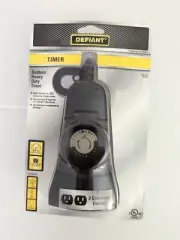 Defiant Outdoor Heavy Duty Timer and Indoor Basic Timer 3 Wire Plug Brand New
