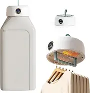 Portable Clothes Dryer, 600W Electric Clothes Dryer with 8H Timer and 68℃ Constant Temperature, Foldable Heated Clothes Dryer Fast Drying Rack for Home Apartment Laundry
