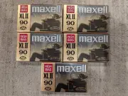 NEW: 5 Maxell XLII 90 High Bias XL II Audio Cassette Tapes 90 Minutes