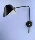 Serge Mouille Black Antony Sconce Replica Single Wall Light