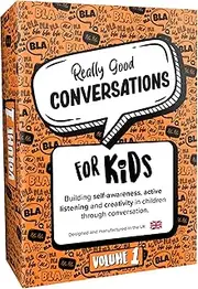 Really Good Conversations for Kids: Vol. 1 - Highly Rated Conversation Cards for Kids, The Fun Family Game That Develops Communication Skills, Active Listening, ADHD Aids, The Perfect Kids Card Game