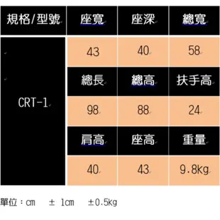 輪椅-B款 輕量型 日本品牌 MiKi Wheel Chair 均佳 CRT-1 CRT-2 好禮六選一