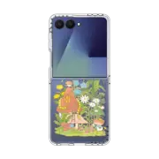 Galaxy Z Flip7 Clear Magnetic Case WELCOME MY MUSHROOM