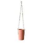 Rayell Large 10x18.5x10cm Lacey Hanging Pot/Planter Home Decor/Display Burnt PNK