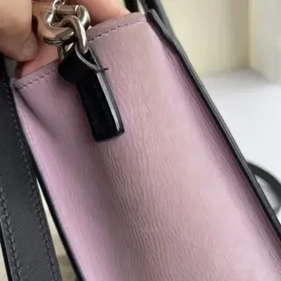 Celine黑色拼紫色麂皮nano囧包