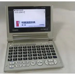 ੈ✿ CASIO輕巧型 日文電子辭典 五十音鍵盤 XD-C200 彩色畫面 明鏡外來語字典 方便攜帶 品相新功能完全正常