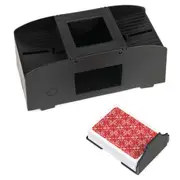 Classic Games Automatic Card Shuffler Machine/2-Deck Shuffle Playing BLCK 3+