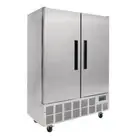 POLAR DOUBLE DOOR SLIMLINE FRIDGE STAINLESS STEEL 960LTR GD879-A