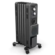 Dimplex 1500W Oil Free Portable Column Heater/Heating w/Timer & Turbo Fan Black