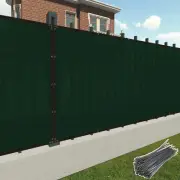 Fence Privacy Screen Green 6FT(H) Garden Yard Windscreen Mesh Shade Net Cover