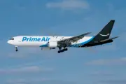 Prime Air Boeing 767 cargo jet N1997A “Amazon One” LVIA LARGE Postcard MINT!