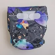 Monarch Ultimate Wipeable Cloth Nappy with Hook and Loop Closure, The Wee Prince