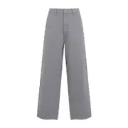 [Carhartt Wip] Carhartt Wip-Grey Og Single Knee Cotton Pants-Uomo M STAND