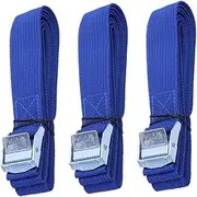 CLISPEED 3pcs Adjustable Heavy Duty Cam Buckle Straps for Secure Cargo Packing and Motorcycle Tie Downs Durable Nylon Straps for Moving and Securing Luggage
