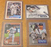 2024 Jason Dominguez LOT -- HFA, Gold /2024, Player Worn Mem....