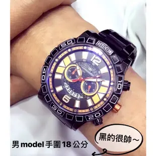 [bluevio]卡蒙迪camonder台灣製造日本機芯 真雙眼分追針計時 有日期5公分大錶徑