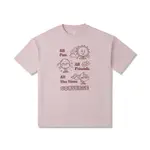 CONVERSE OS BLOCK PARTY TEE 女 粉 塗鴉 簡約 休閒 運動 短袖 10025885-A02