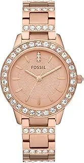 [FOSSIL] Jesse Women's Watch with Crystal Accents and Self-Adjustable Stainless Steel Bracelet Band