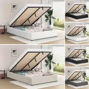 ALFORDSON Bed Frame Queen Double King Single Gas Lift Storage Fabric Boucle