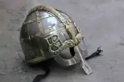 Medieval Vendel Nasal Helmet Viking Knight Iron & Brass Accent Helmet Armour