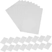 JEWEDECO 100pcs Blank Cards for Memo Pad Easy to Carry Store Solid DIY Note Cards for Message Supplies