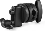 Labymos Multi-Functional Light Stand Mounting Adapter Heavy Duty Swivel Head Holder Grip Head for Light Stand Exion Boom Arm Photography Aessories with 4 Mounting Holes