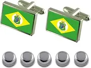 [Select Gifts] Shirt Dress Studs Ceará Flag Cufflinks