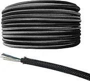 Cord Protector Wire Loom, Protective PET Flexible Soft Automotive Harness Protector, 3/5/10m Braided Cable Sleeve for Home Cable Management (10mm, 10M)
