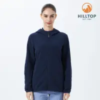 在飛比找momo購物網優惠-【Hilltop 山頂鳥】POLARTEC刷毛外套 女款 藍