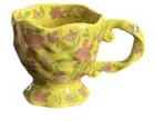 Bone China Coffee Mug Design Handmade Ceramic Tea Cups,14 oz Yellow New Open Box
