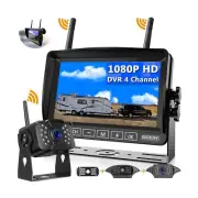 RV Wireless Backup Camera, DOUXURY IP69 Waterproof 170° Wide View Angle HD