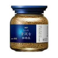 在飛比找蝦皮商城優惠-AGF 華麗柔順即溶咖啡-藍罐白標 80g【家樂福】