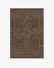 120' x 185' | Machine Washable Runner Rug | Kid & Pet Friendly | Indoor Rug | Amira Brown Rug by Martyn Lawrence Bullard | Ruggable